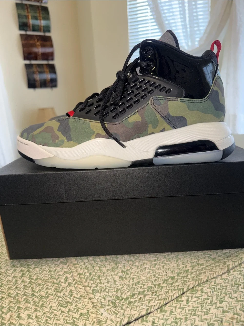 Air Jordan Maxin 200 Men's Camo Black Low-Top Sneakers size 11.5 new!!